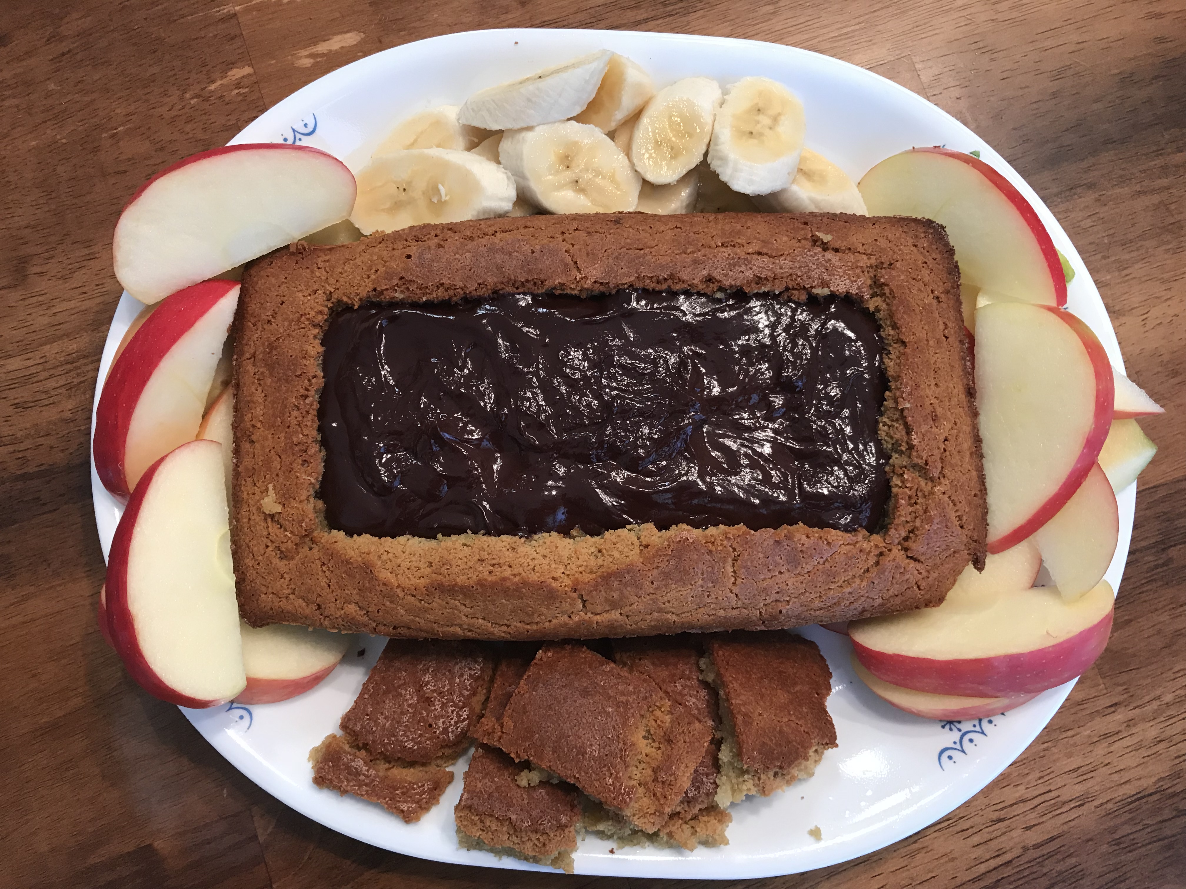 Chocolate Fondue Banana Bread Boat Chocolate CupKait